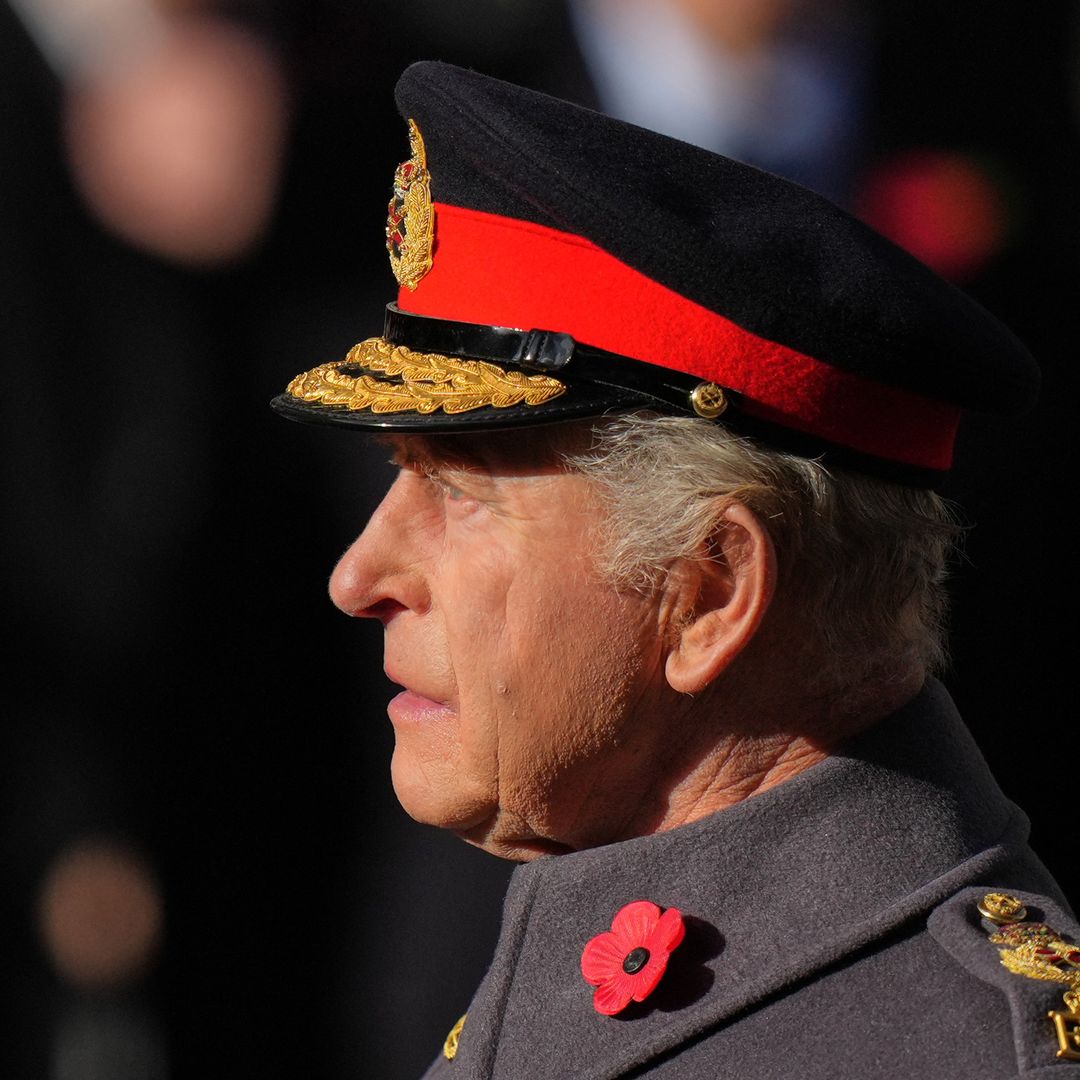 Emotional King Charles leads Remembrance Sunday service - best photos