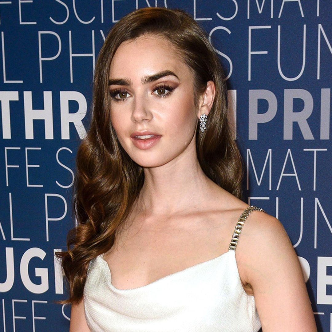 Lily Collins sends fans wild with previously unseen angelic wedding photos