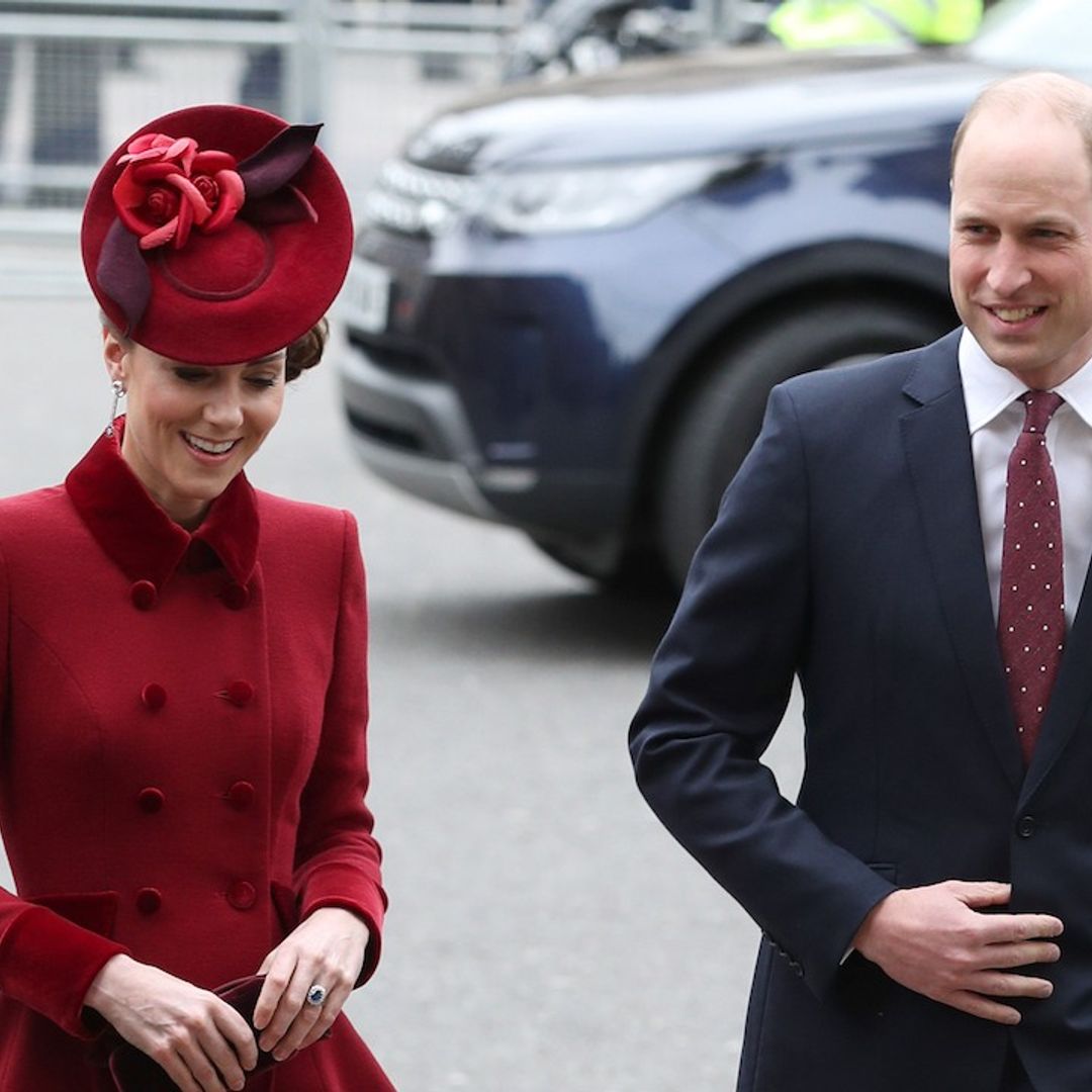 Kate Middleton is elegant in crimson coat dress for Commonwealth Day service alongside William, Harry and Meghan