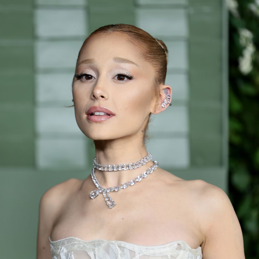 Ariana Grande is a vision in surprising hip-accentuating gown