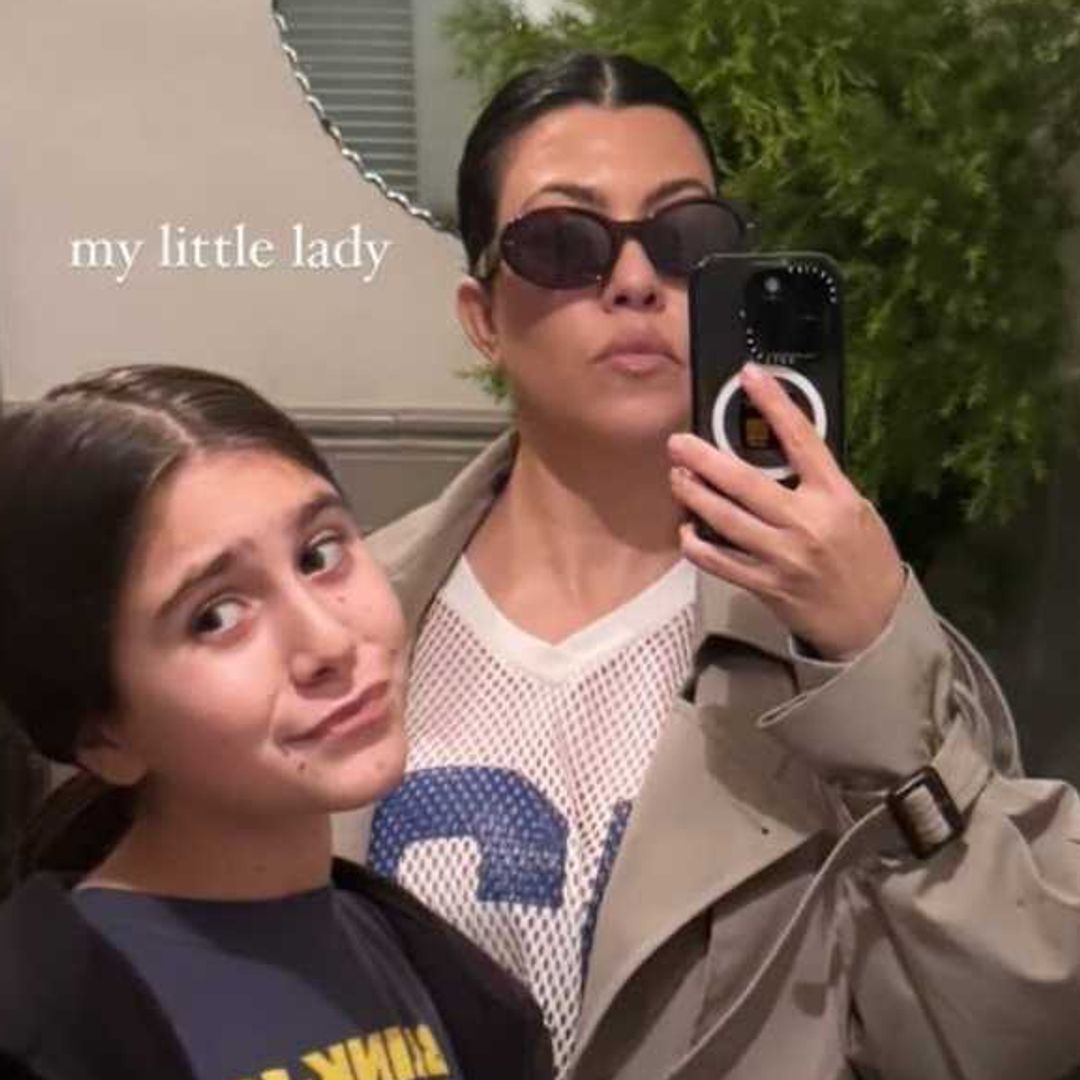 Kourtney Kardashian's 10-year-old daughter Penelope is almost as tall as she is - see pic