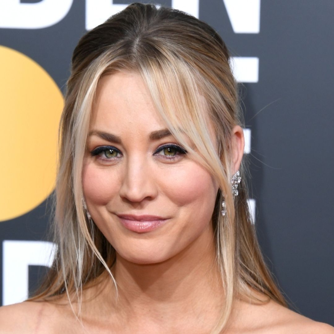 Kaley Cuoco shows off sensational glam in red dress for exciting new project