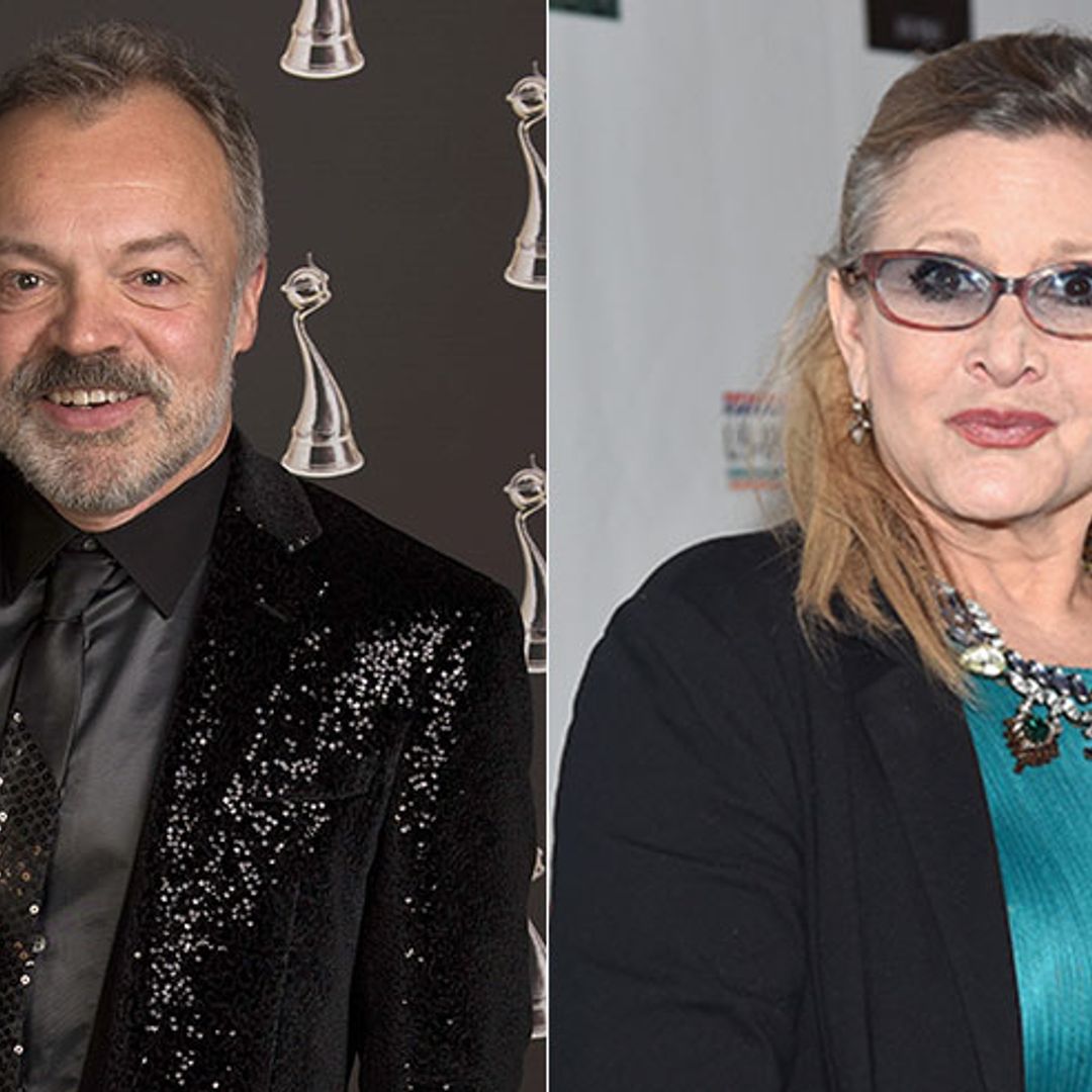 Graham Norton pays heartfelt tribute to close friend Carrie Fisher at the NTAs: 'She will live on forever'