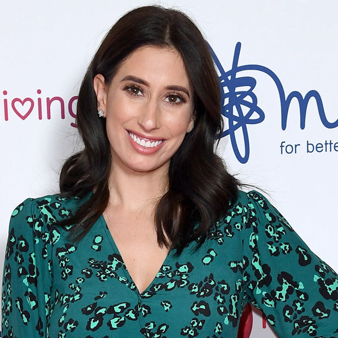 Stacey Solomon travels 45 miles to lavender field to help ease stress