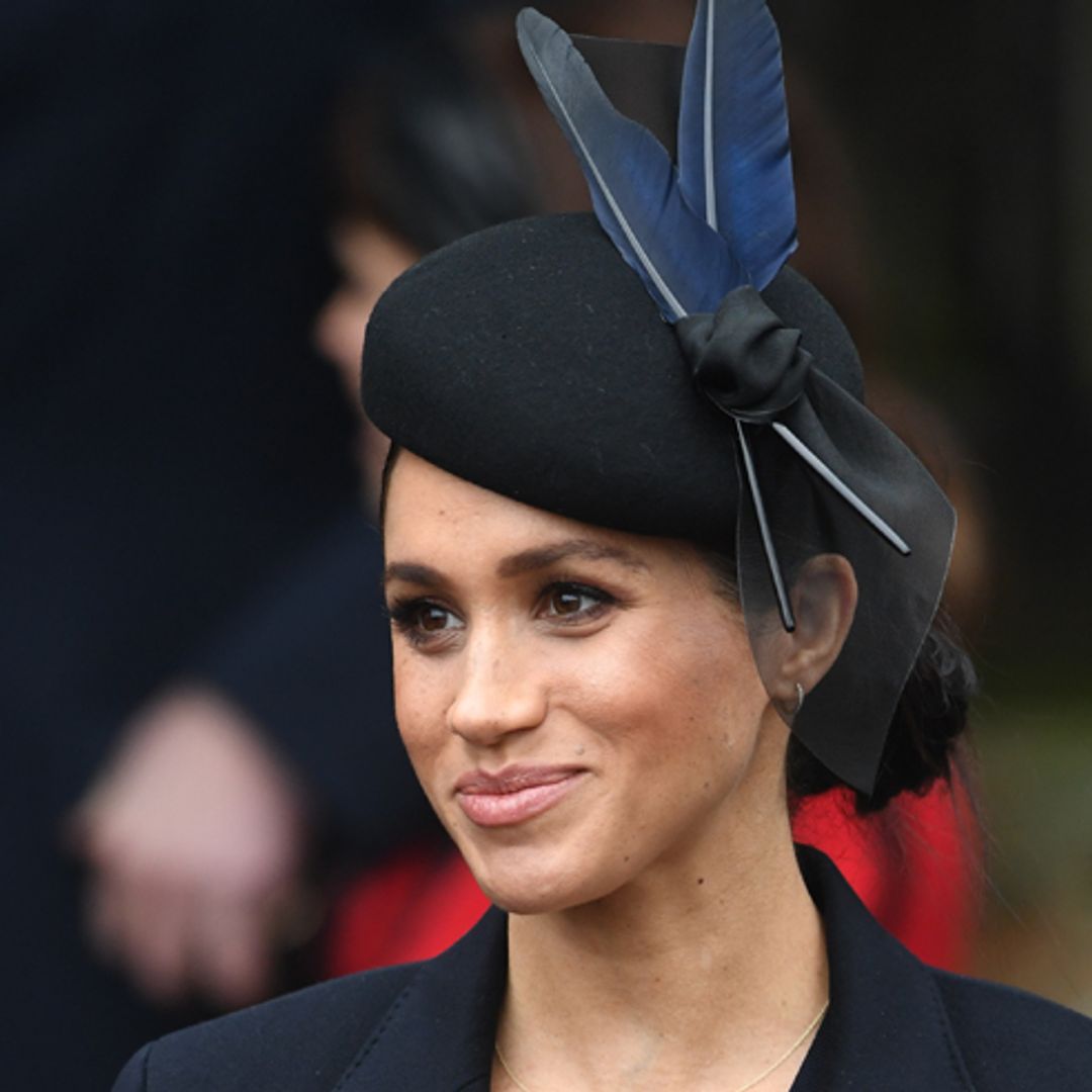 Meghan Markle styles her baby bump in Victoria Beckham on Christmas Day