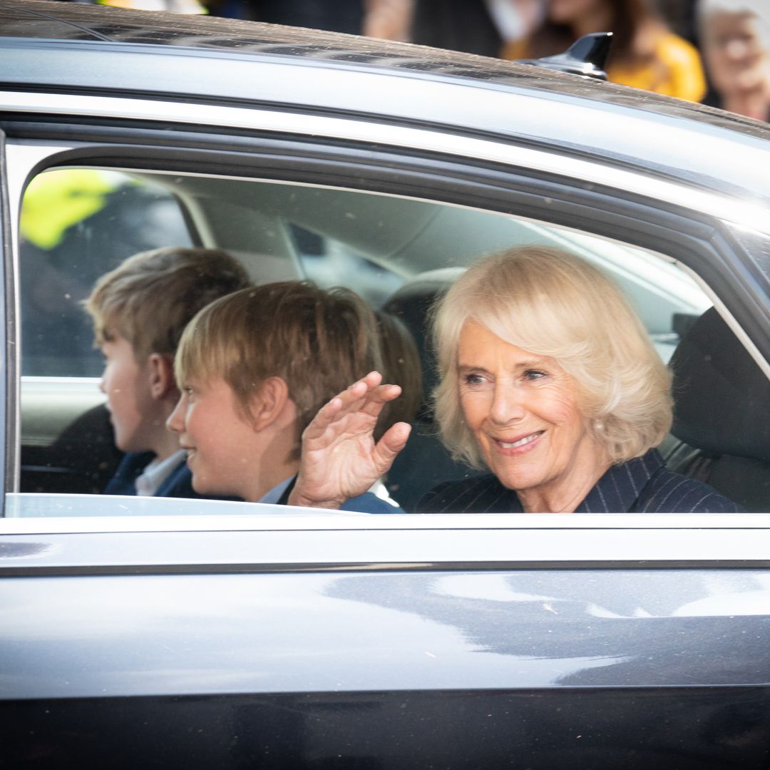 Queen Consort Camilla joined by grandsons at coronation rehearsal