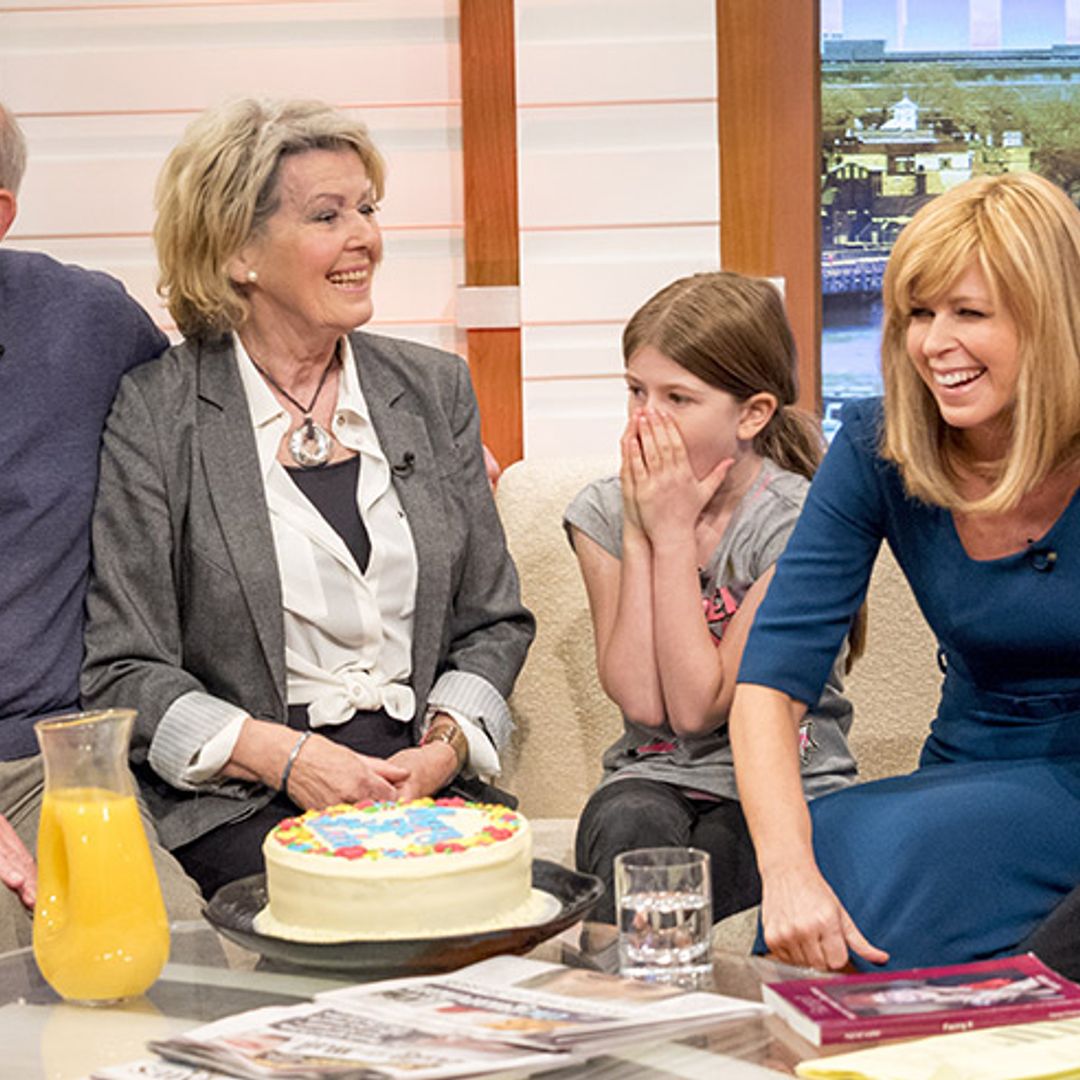Kate Garraway surprised by her children live on air as she celebrates 50th birthday