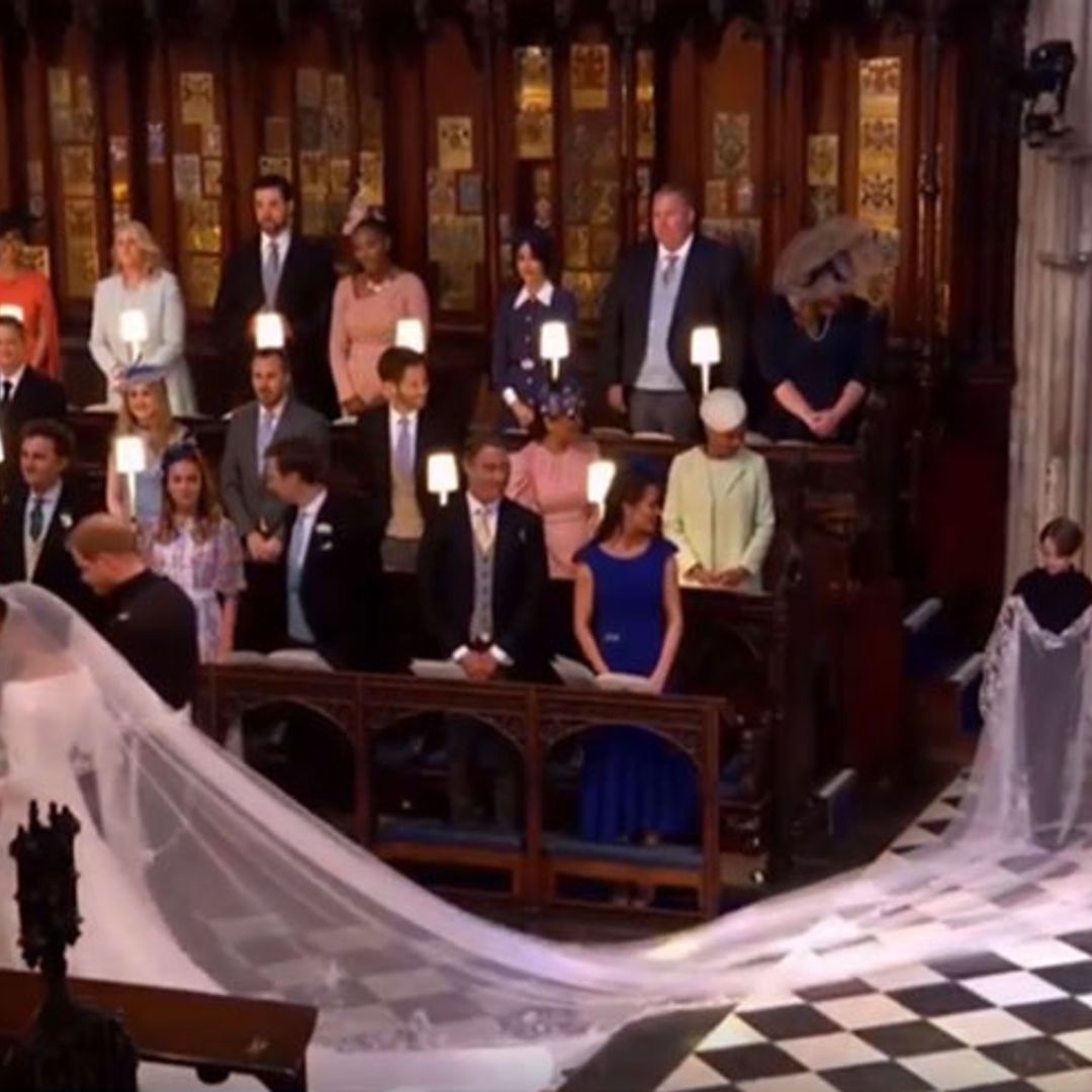 Who took care of the bridesmaids and pageboys during the royal wedding ceremony?