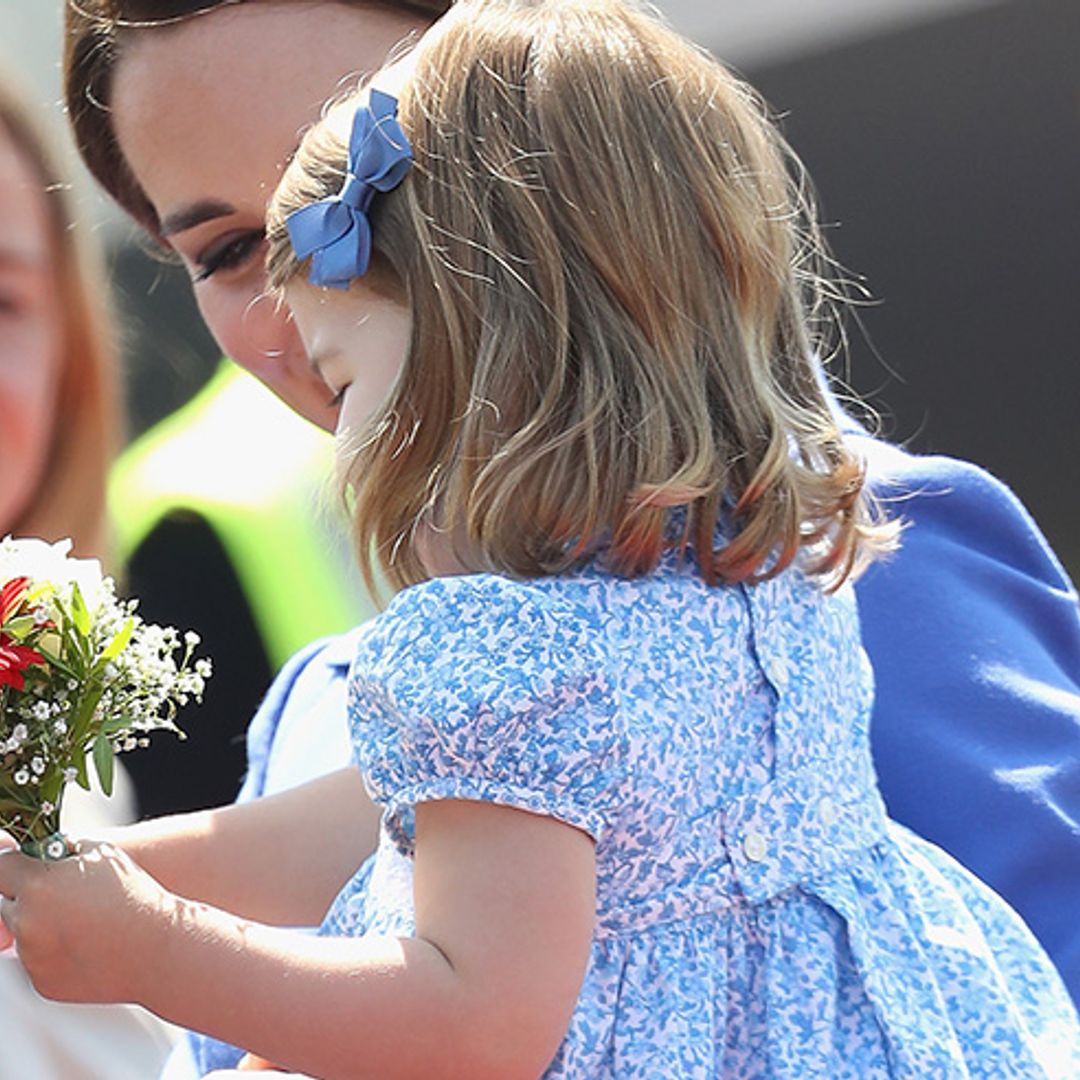 Princess Charlotte takes her royal duties seriously with diplomatic handshake in Berlin
