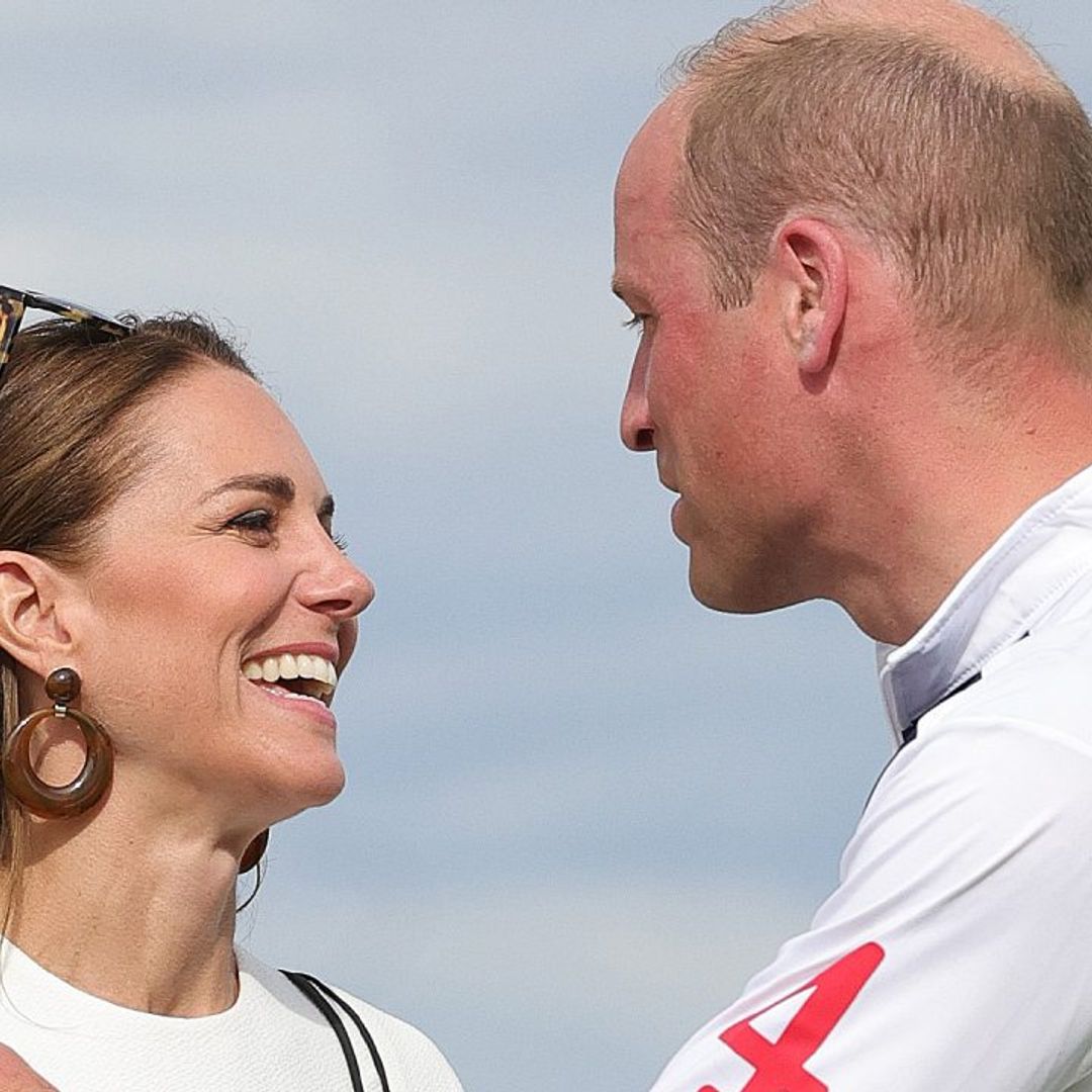 Duke and Duchess of Cambridge share rare public kiss at polo celebration
