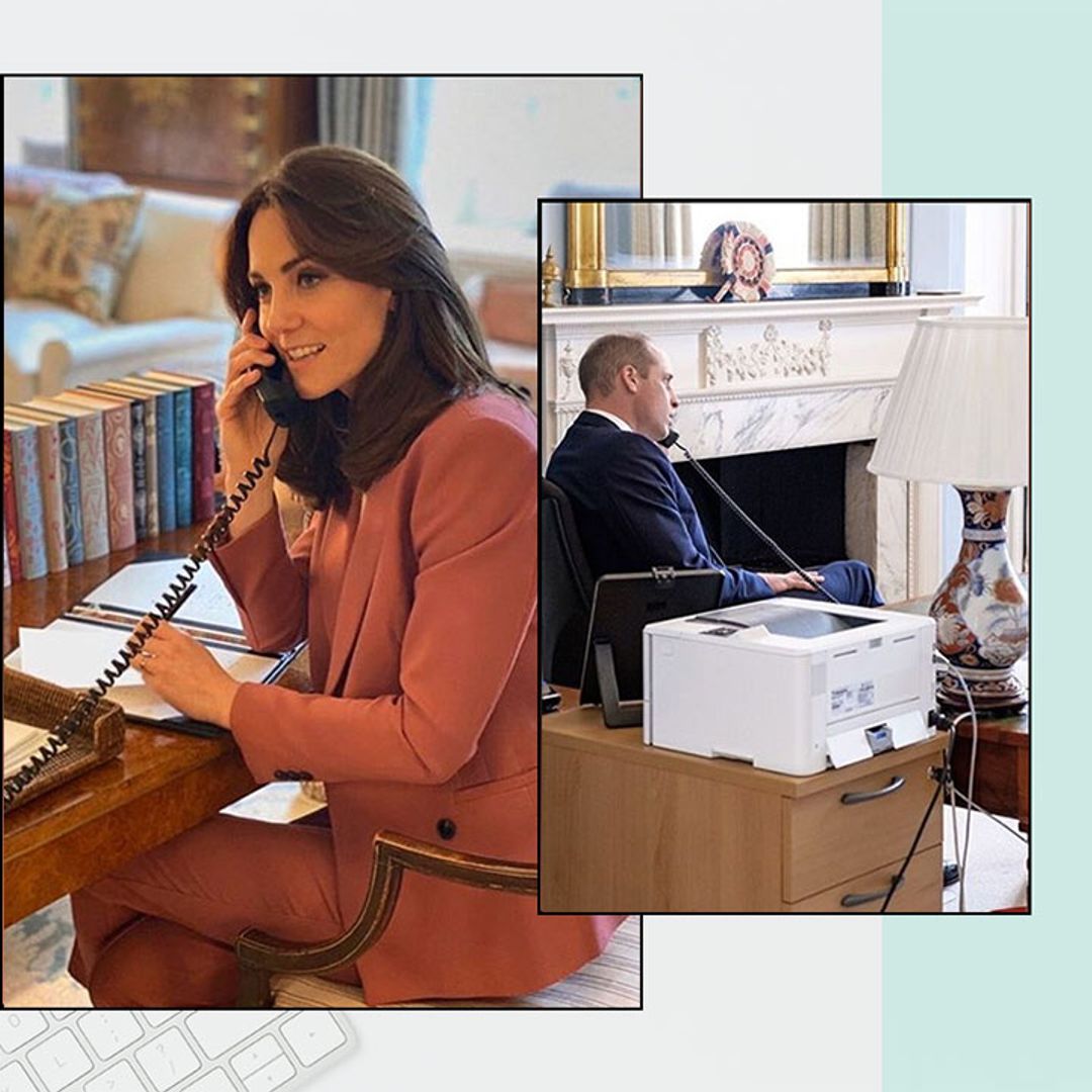How to recreate Prince William and Kate's chic home offices on a budget