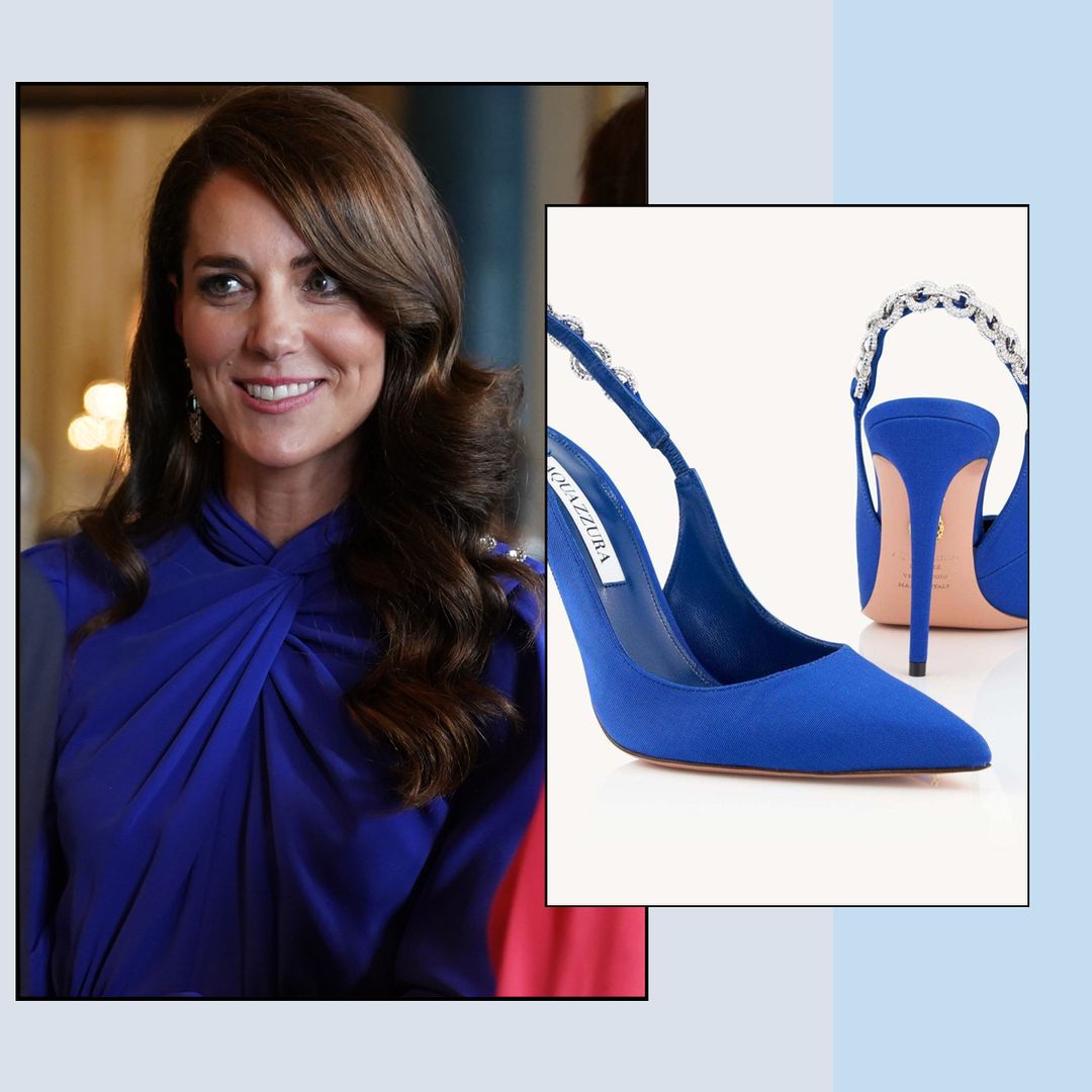 Loved Princess Kate’s bright blue Aquazzura shoes? Here’s how to get the look