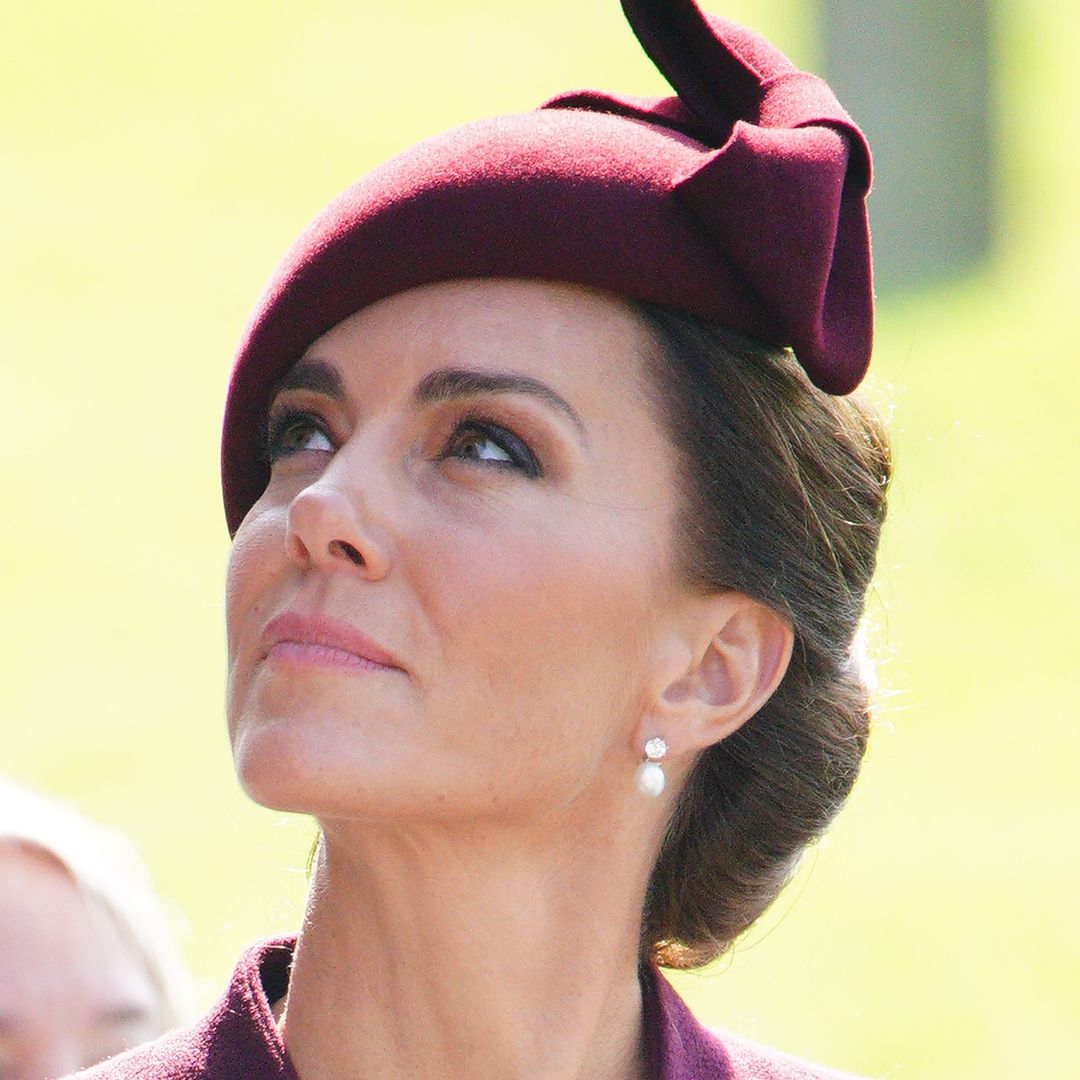 Princess Kate looks regal in colour she rarely wears for moving moment