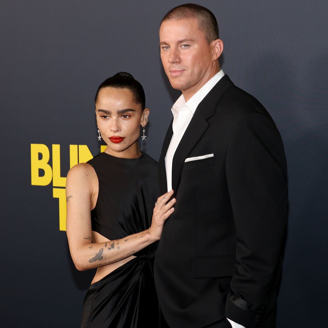 Zoë Kravitz’s Saint Laurent dress was the perfect choice for a PDA moment