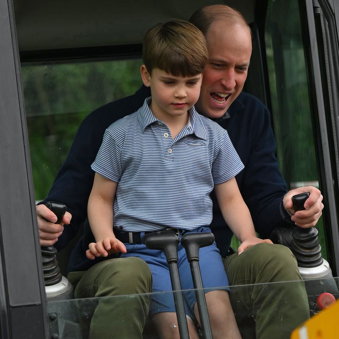 WATCH: Prince William's response to excited Prince Louis is the sweetest