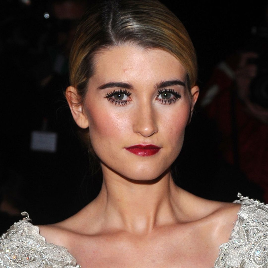 Charley Webb comments on daring lace wedding dress
