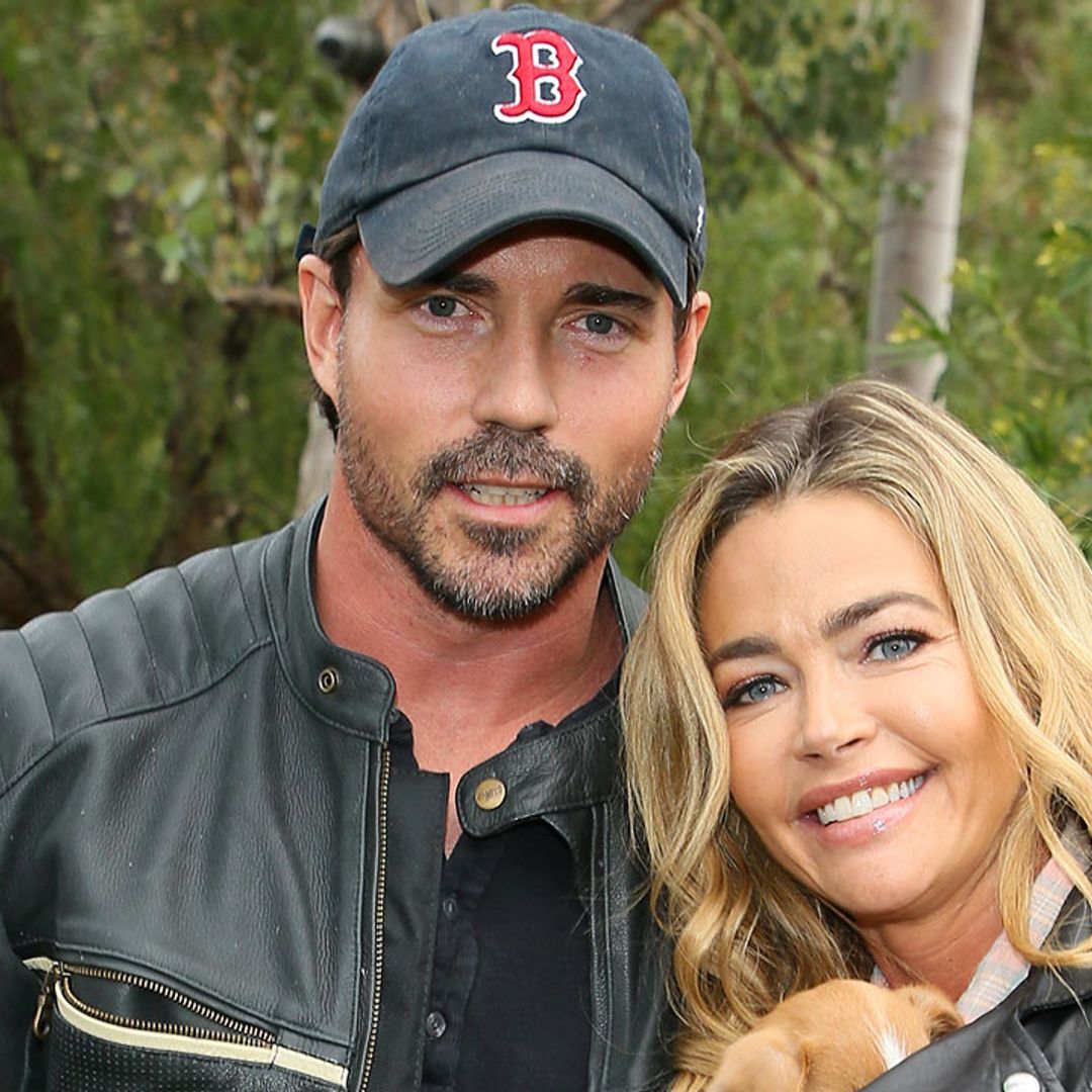 Denise Richards and husband Aaron Phypers look so loved up in romantic beachside snap