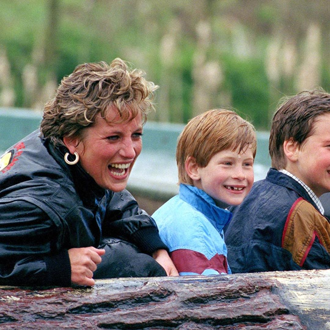 Prince William and Princess Diana can't contain their giggles in rare personal video