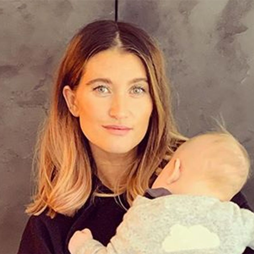 Charley Webb reveals son's allergies leave him with "purple lines beneath his eyes"