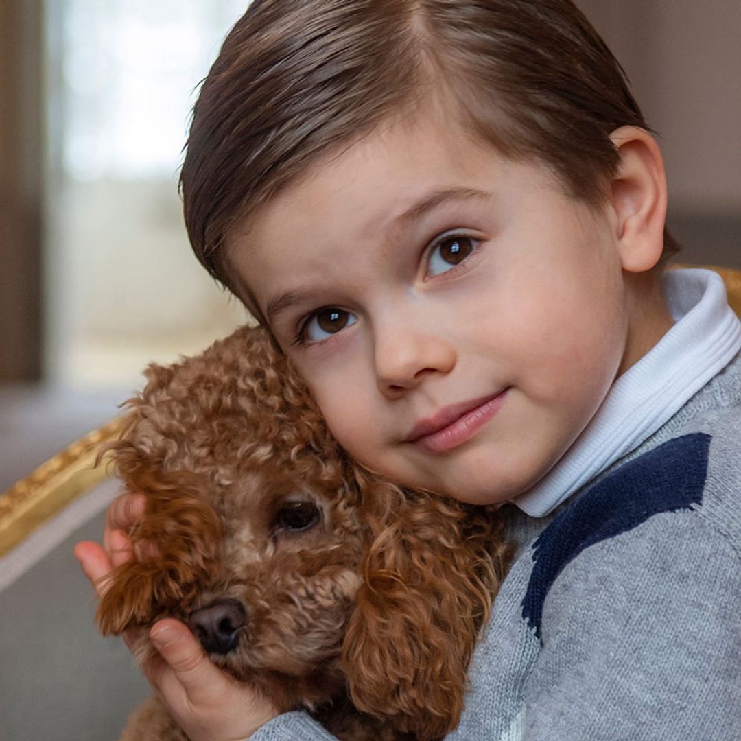 Crown Princess Victoria's son Prince Oscar is her double in new birthday photos
