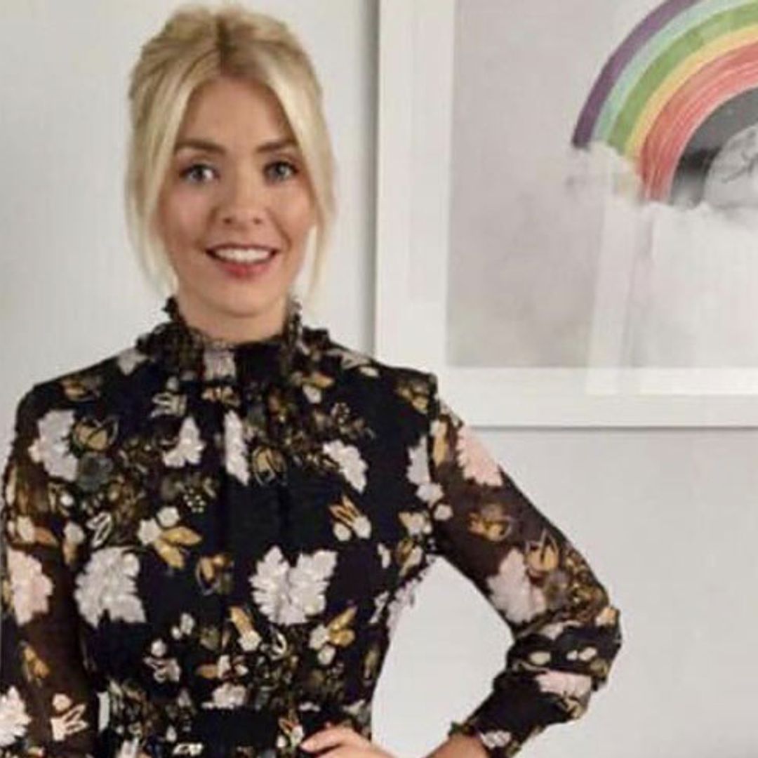 Holly Willoughby has flower power on This Morning in Whistles dress