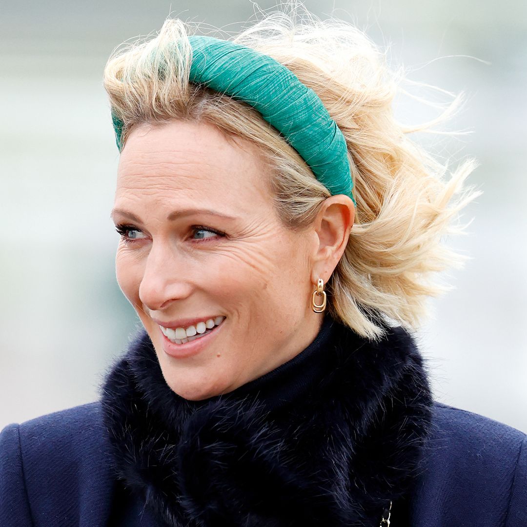 Zara Tindall braves the weather in 'dramatic' fur-lined coat