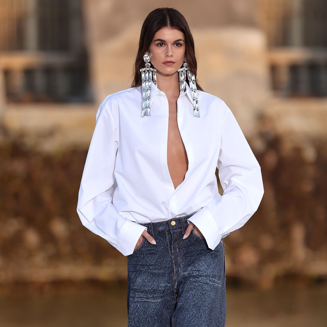 Kaia Gerber rocks tie-dye trousers in sentimental throwback photo