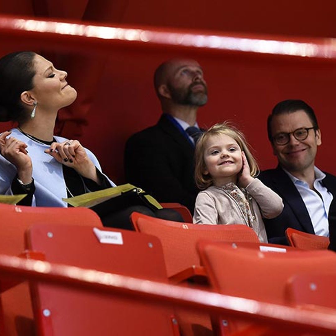 Princess Estelle full of fun at figure skating competition
