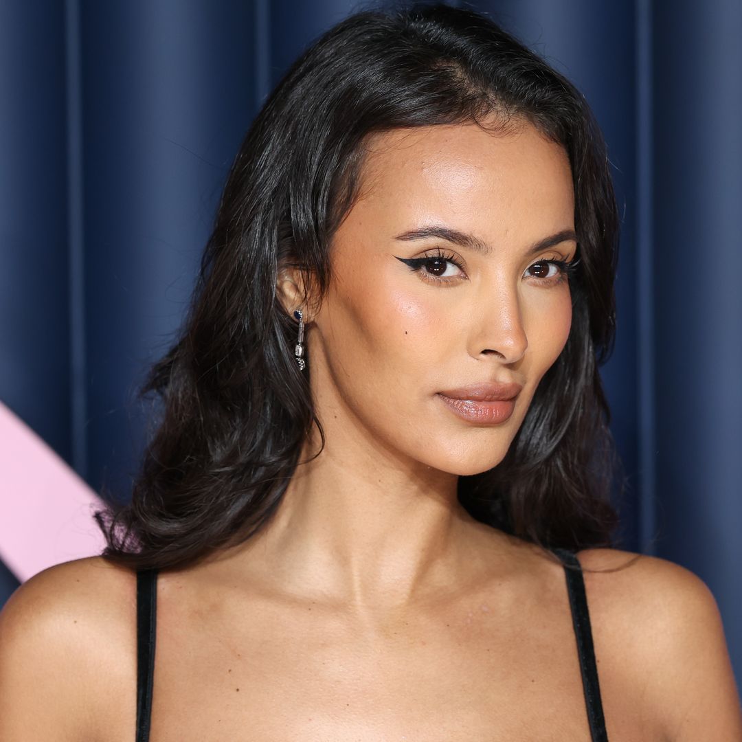 Maya Jama's crystal-encrusted sheer tights are party season perfection