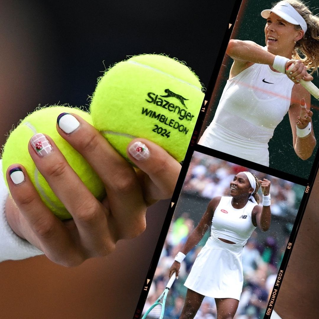 Katie Boulter and Coco Gauff serve up sweet strawberry manicures at Wimbledon