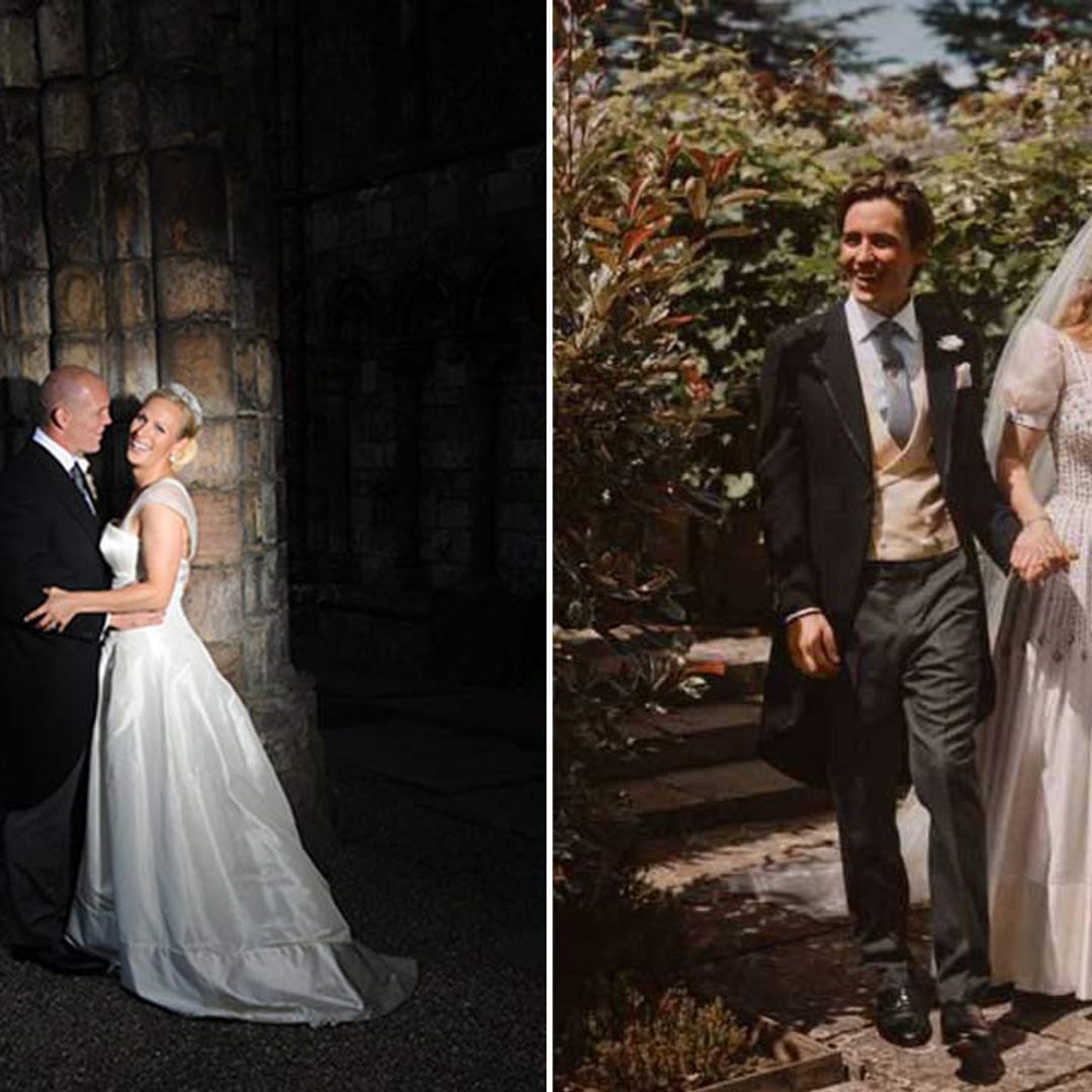 The striking similarities between Zara Tindall and Princess Beatrice's wedding dresses revealed