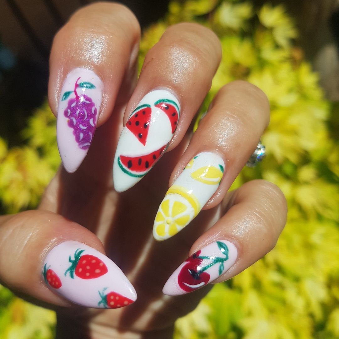 nail art des fruits 