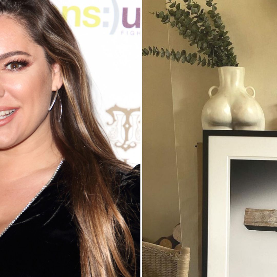 Kelly Brook unveils racy artwork at £3million home - and fans think it's her
