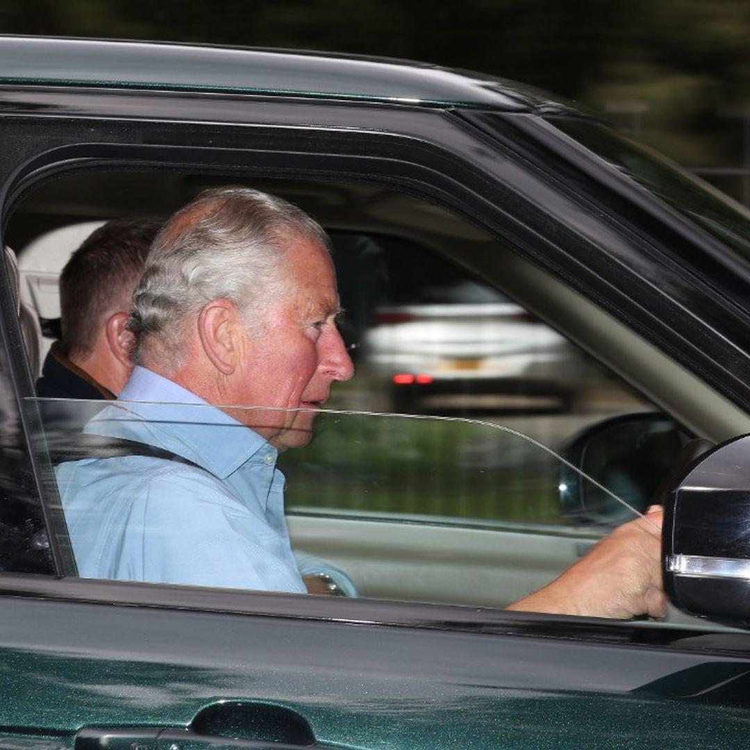 Prince Charles pictured at Balmoral following Bank Holiday visit with the Duchess of Cornwall