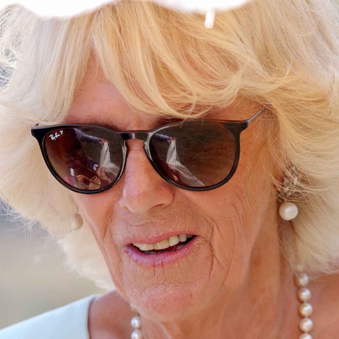 Duchess Camilla is pretty in polka dots for day out with Prince Charles