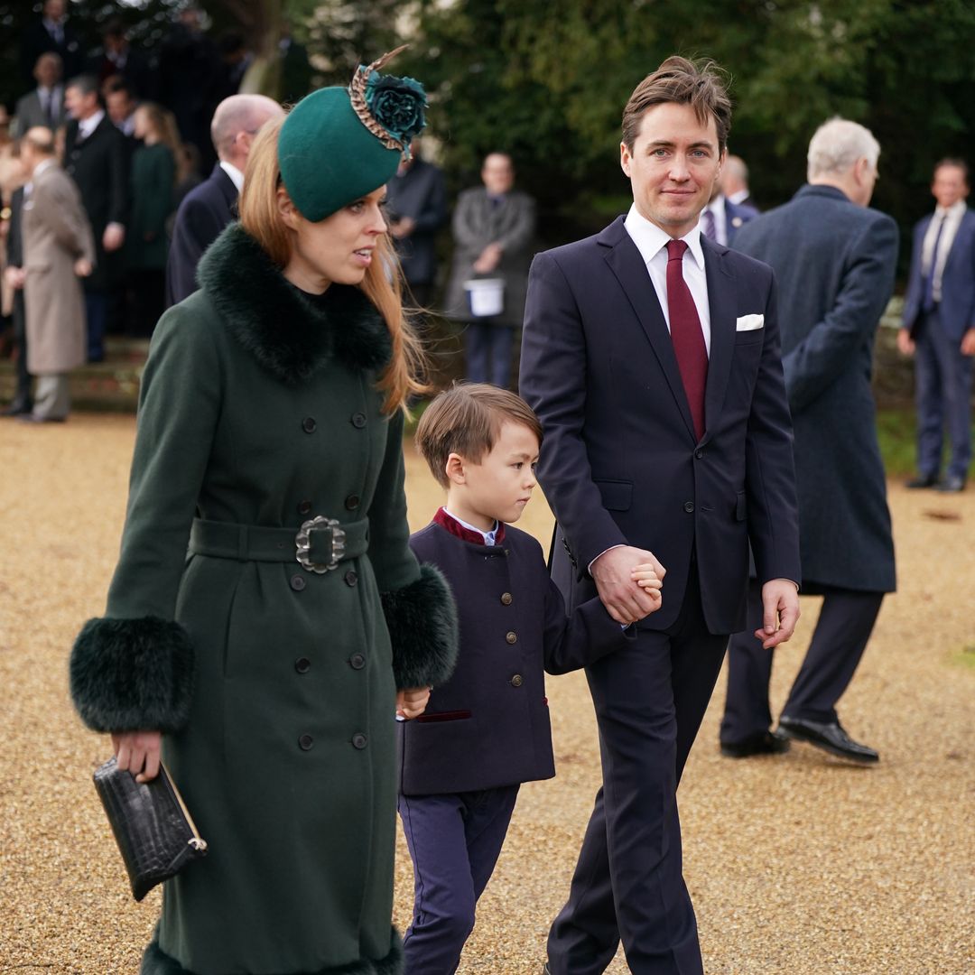 Princess Beatrice's stepson Wolfie shows off artistic side in rare photos on special day