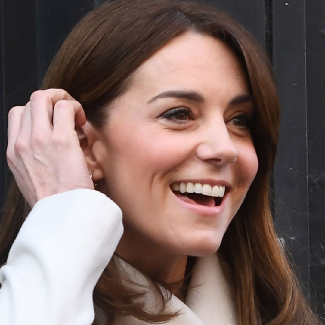 Kate Middleton recycles fluffy blue Mulberry coat for a casual shopping day in London