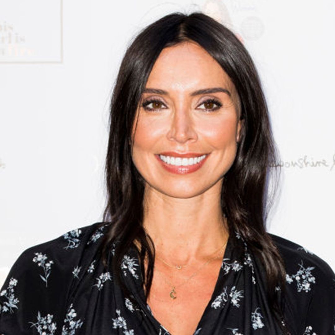 Christine Lampard wows in unusual floral dress