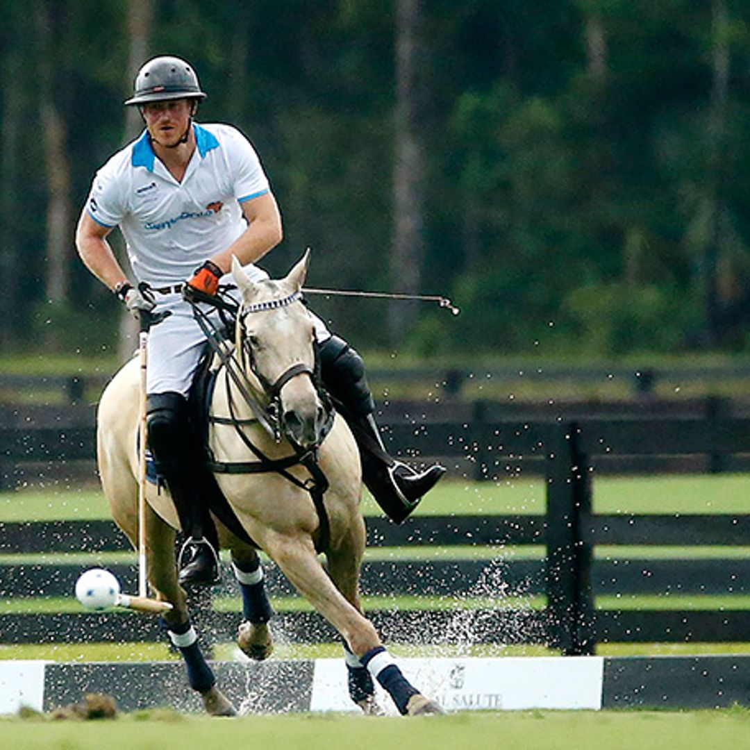 Prince Harry saddles up for charity polo match in Palm Beach