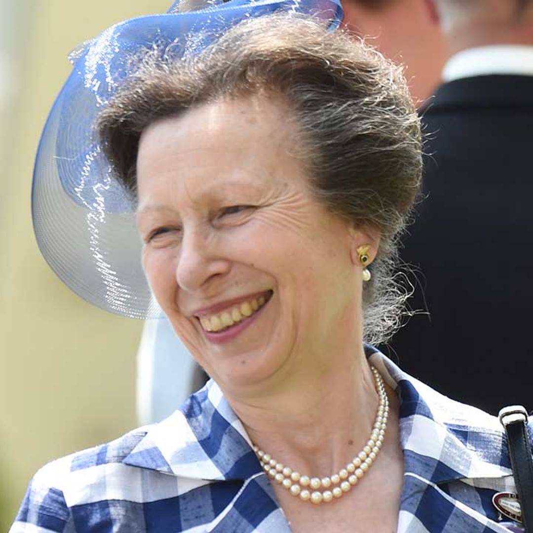 Princess Anne beguiles in sparkly suit featuring stunning detail