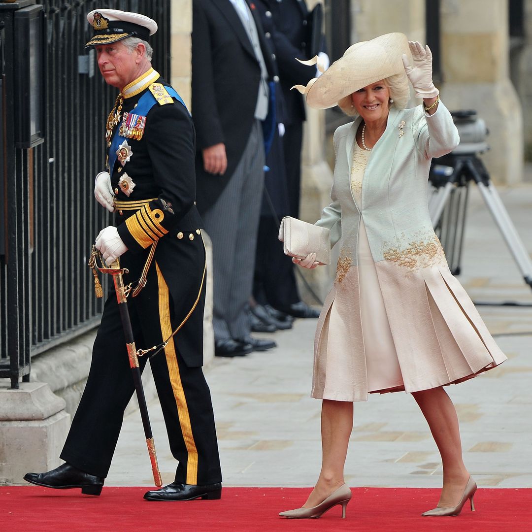 Queen Camilla's romantic ombre wedding guest dress was just like royal's unconventional bridal gown