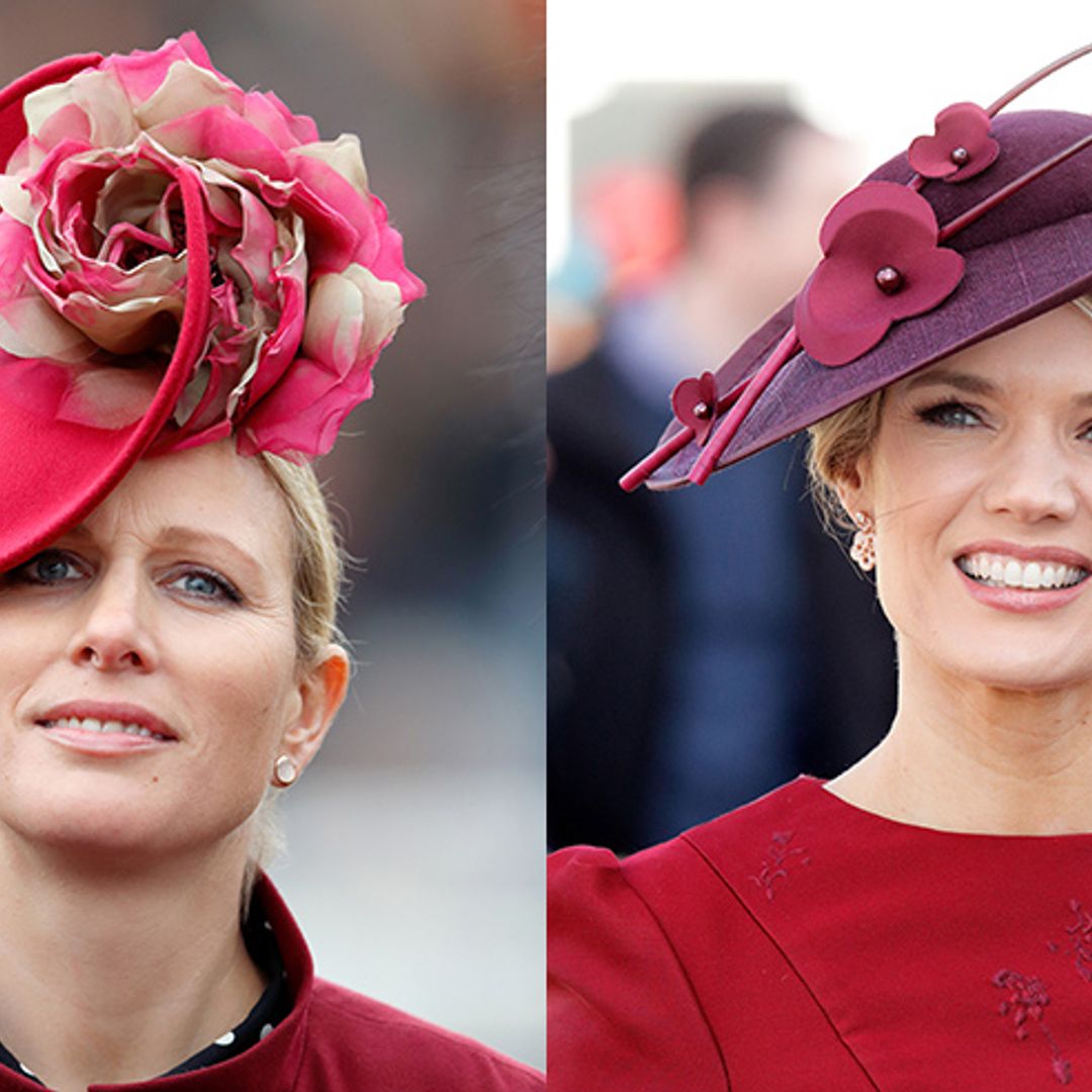 Zara Tindall and Charlotte Hawkins wear almost EXACTLY the same outfit at Cheltenham