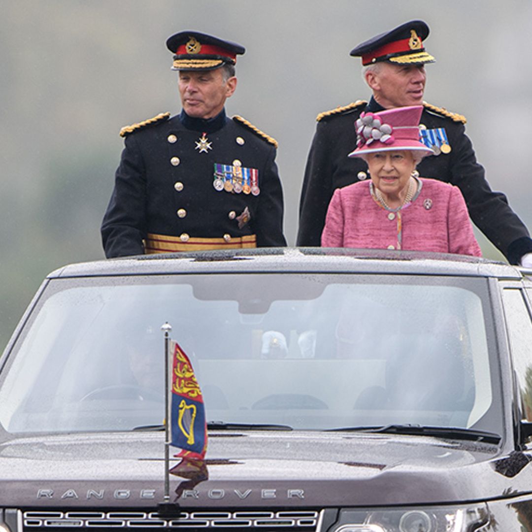 The Queen enjoys ride in open-top vehicle in Hyde Park
