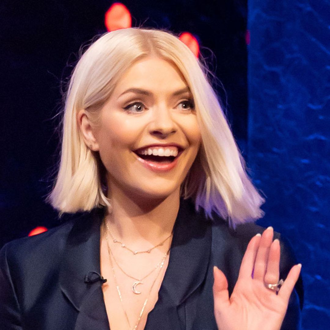 Holly Willoughby's slinky feathered mini dress is perfection