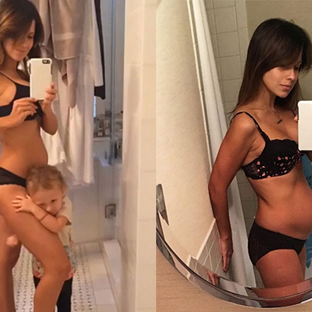 Hilaria Baldwin shares inspiring message about body image as she shows off post-pregnancy body