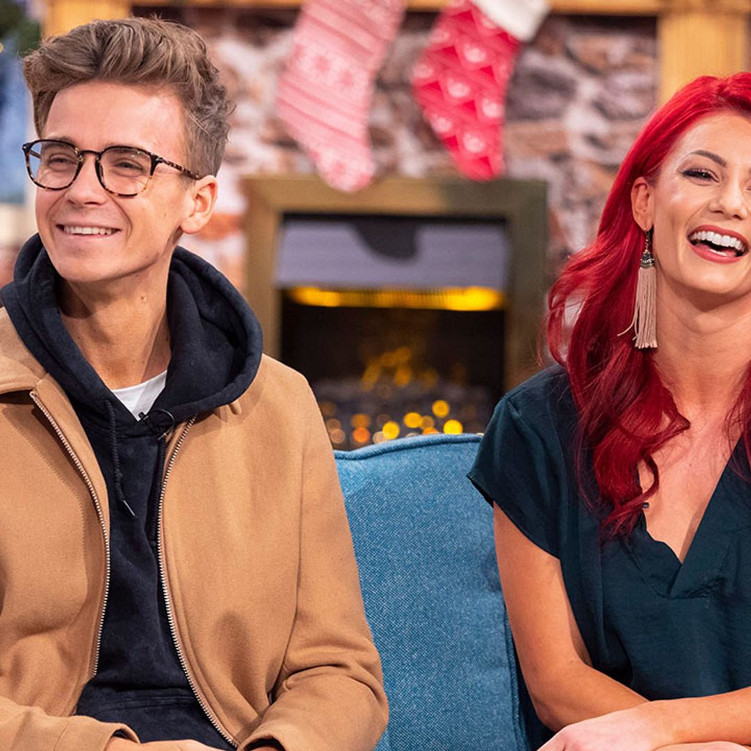 Strictly's Dianne Buswell and Joe Sugg and video call as they spend Christmas apart