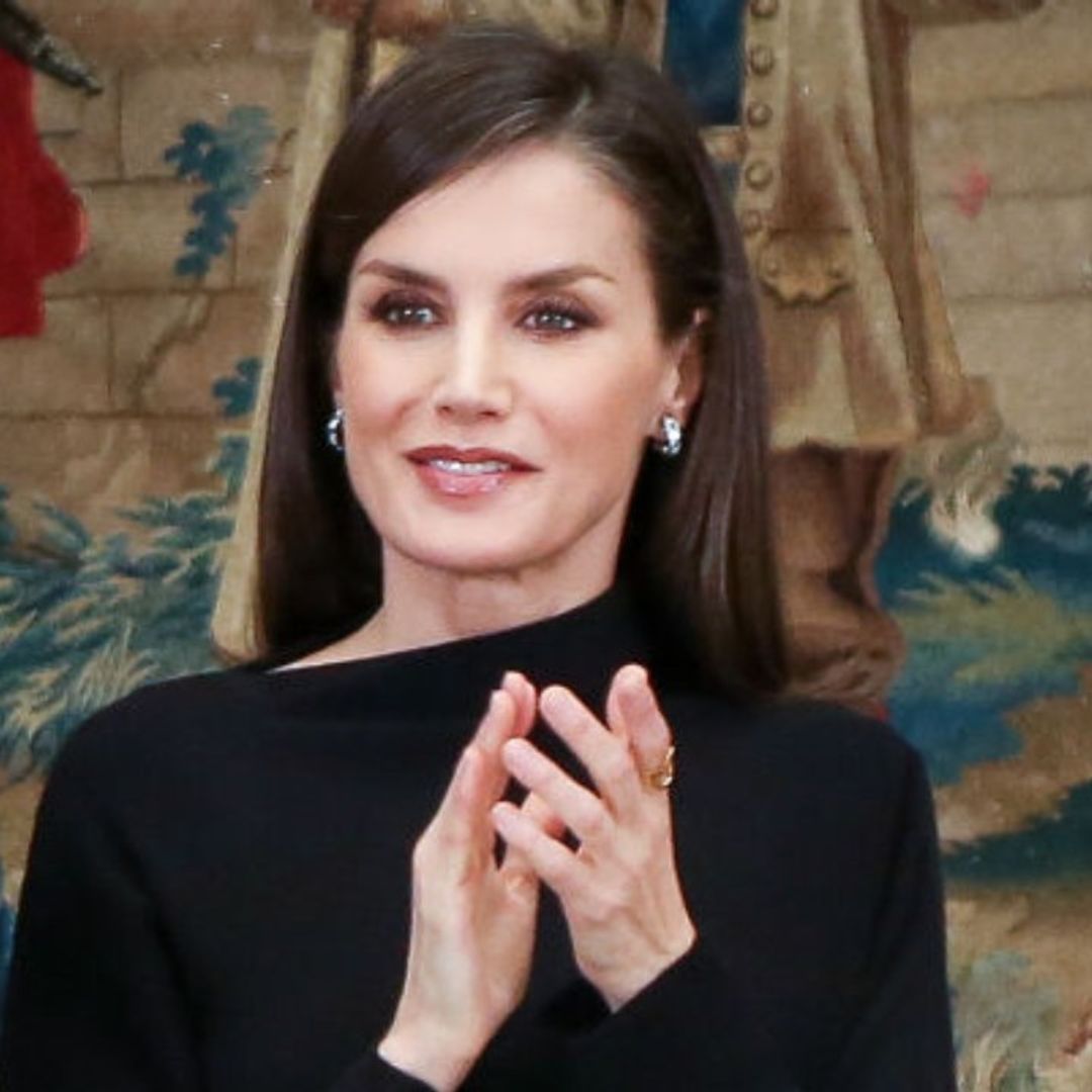 Queen Letizia steals the limelight in stunning recycled Massimo Dutti dress