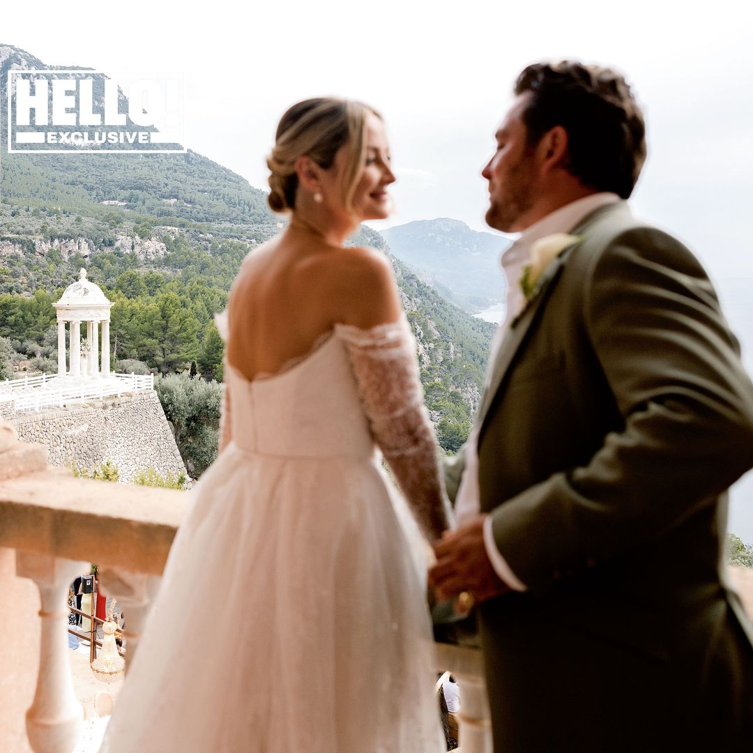 Fran Newman-Young marries Pete Clarke in dress of dreams in stunning Majorcan wedding