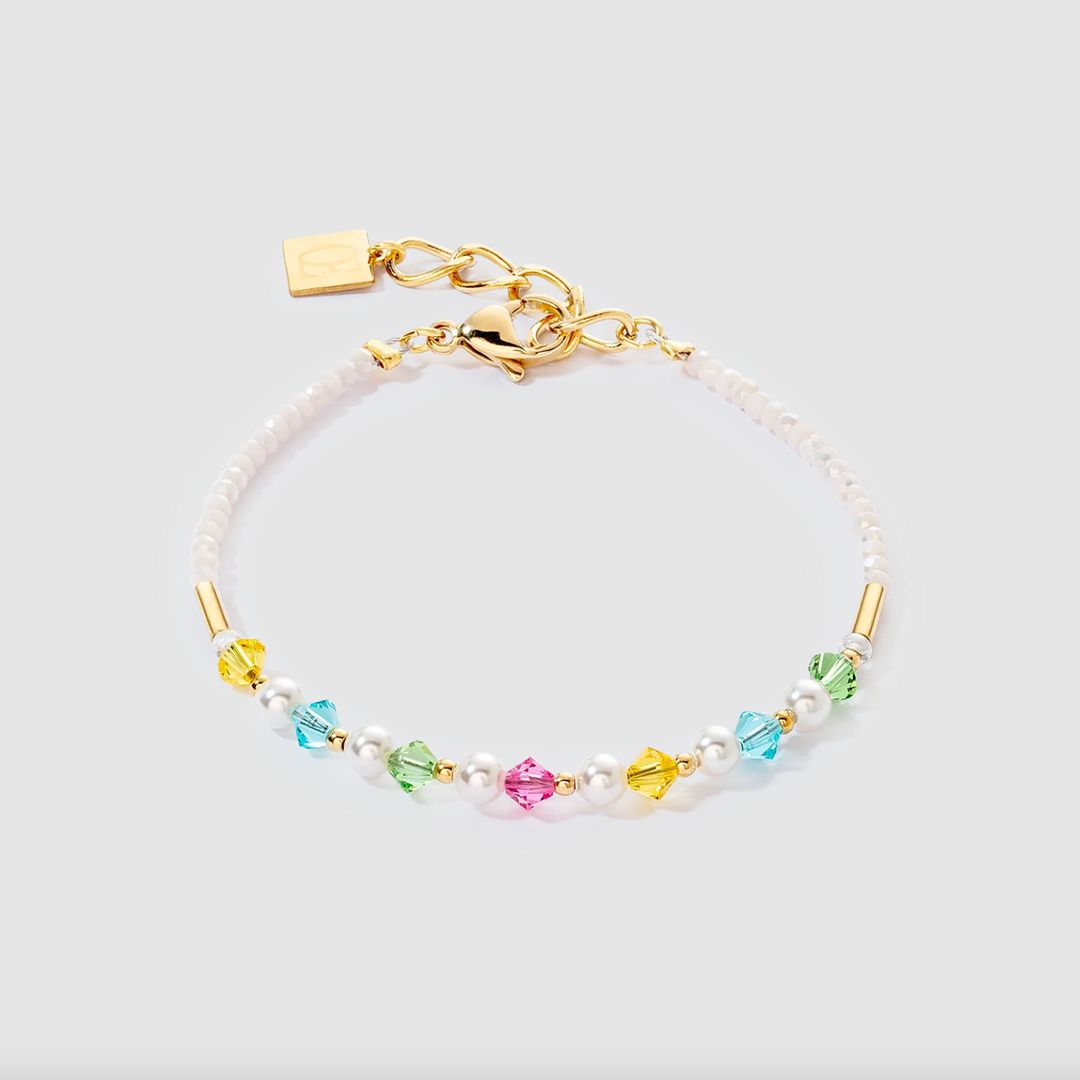 Princess Pearls bracelet gold multicolour - Coeur De Lion