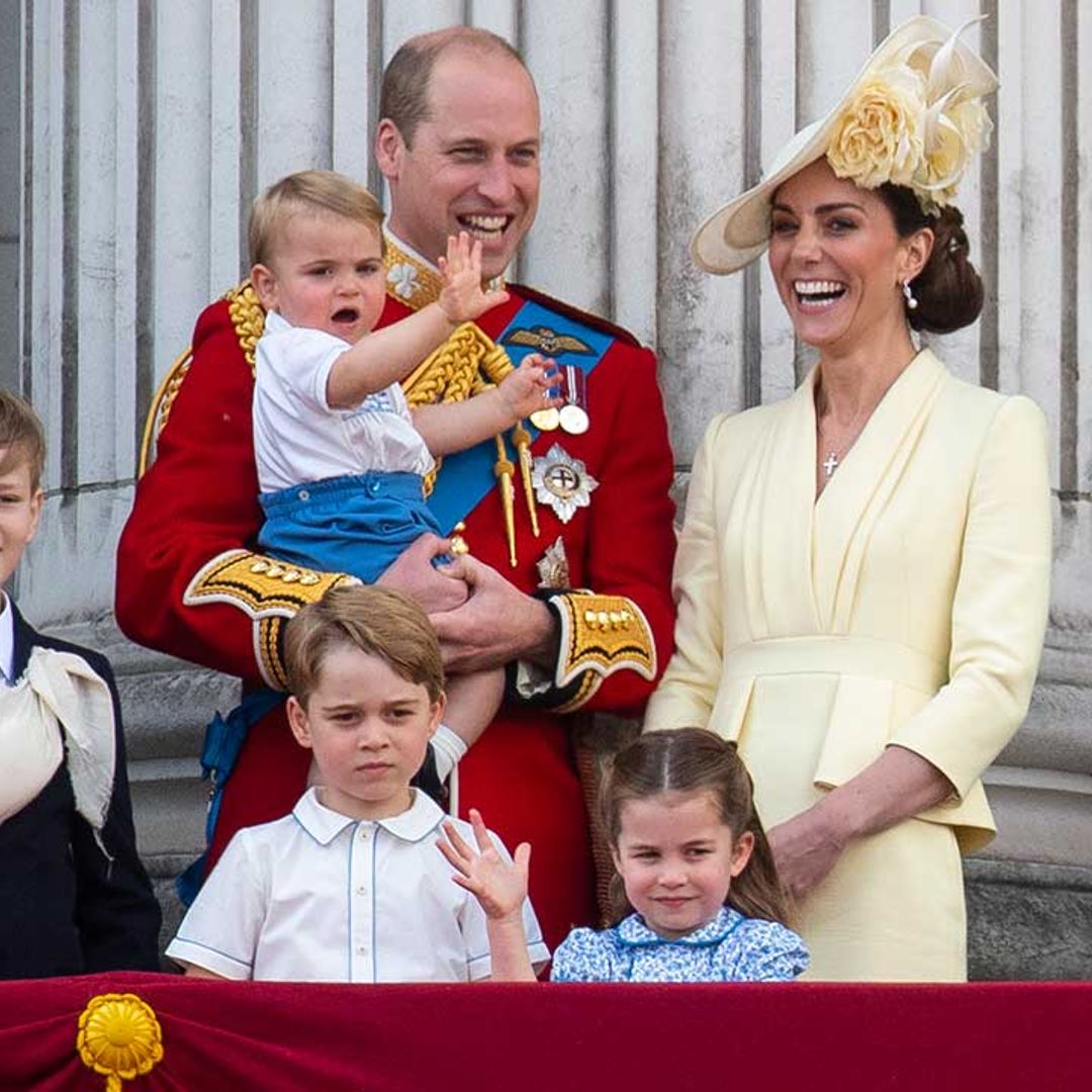 Prince William reunited with George, Charlotte and Louis before bedtime after royal tour